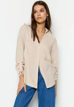 Рубашка Trendyol, бежевый