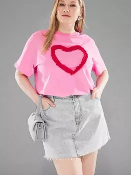 Рубашка Trendyol Curve, розовый