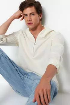 Рубашка TRENDYOL MAN, экру