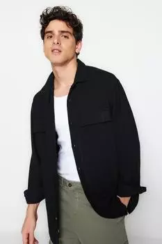 Рубашка TRENDYOL MAN, черный