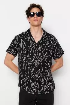 Рубашка TRENDYOL MAN, черный