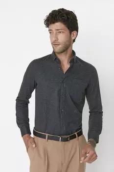 Рубашка TRENDYOL MAN, черный