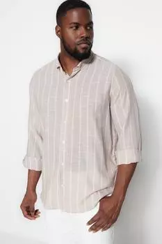 Рубашка TRENDYOL MAN, кремовый