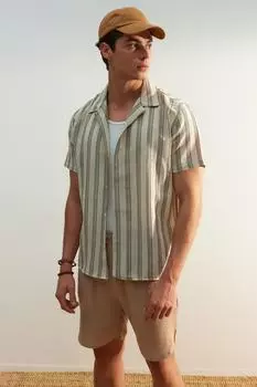 Рубашка TRENDYOL MAN, зеленый