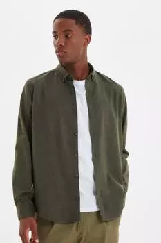 Рубашка TRENDYOL MAN, зеленый