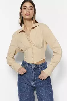 Рубашка TRENDYOLMLLA, кремовый