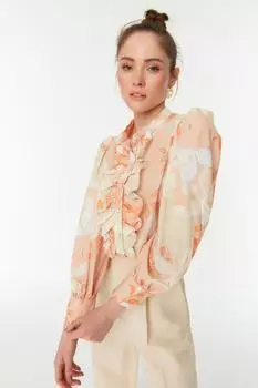 Рубашка TRENDYOLMLLA, оранжевый