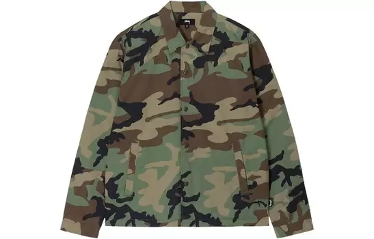 Рубашка тренера Stussy, зеленый