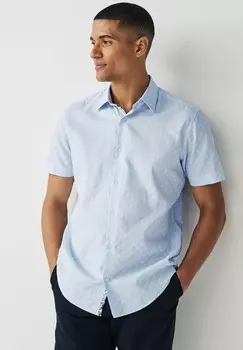 Рубашка Trimmed Regular Fit Next, синяя
