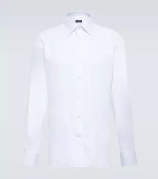 Рубашка Trofeo из хлопка Zegna, белый