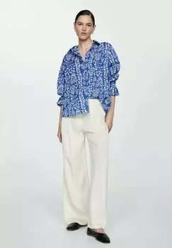 Рубашка Tropez Mango, синяя