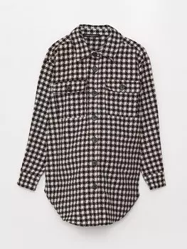 Рубашка-туника для беременных в клетку с длинными рукавами LCWAIKIKI Maternity