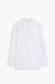 Рубашка Tyra из органического хлопкового поплина в тонкую полоску IRIS & INK, синий