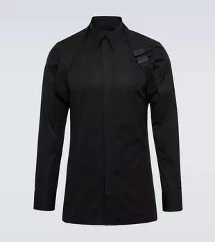 Рубашка U-Lock из хлопкового поплина Givenchy, черный