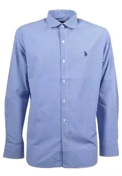 Рубашка U.S. POLO ASSN. Regular fit Button Up, королевский синий