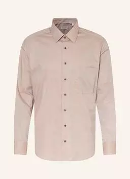 Рубашка удобного кроя Eterna, бежевый