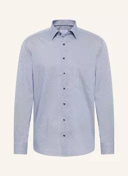 Рубашка удобного кроя Eterna, синий