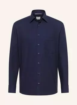 Рубашка удобного кроя Eterna, синий