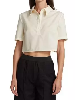 Рубашка Укороченная Loulou Studio, ivory