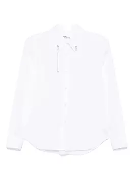 Рубашка, украшенная бисером Noir Kei Ninomiya, белый