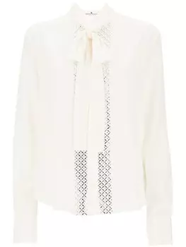 Рубашка, украшенная кристаллами Ermanno Scervino, белый