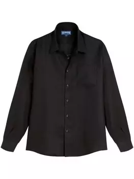 Рубашка, украшенная пайетками Vilebrequin, черный