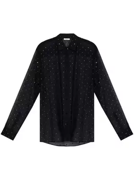 Рубашка, украшенная заклепками Osree, черный