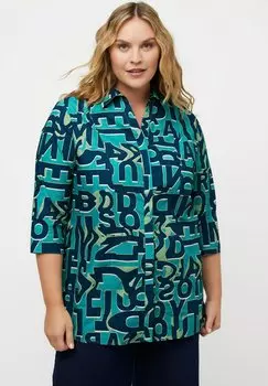 Рубашка Ulla Popken, бирюзовый