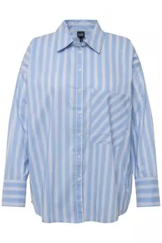 Рубашка Ulla Popken Blouse, небесно-синий