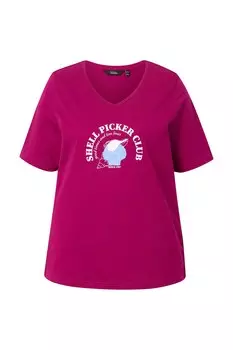 Рубашка Ulla Popken, цвет Dark pink