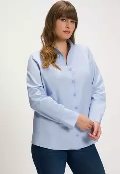 Рубашка Ulla Popken, светло-голубой