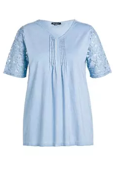 Рубашка Ulla Popken, светло-синий