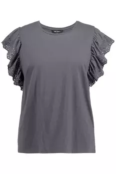 Рубашка Ulla Popken, темно-серый