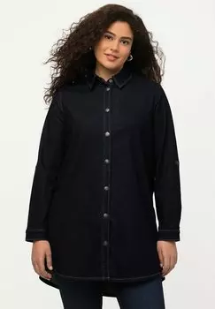 Рубашка Ulla Popken, темно-синий