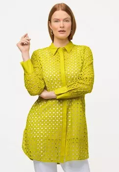 Рубашка Ulla Popken, желтый
