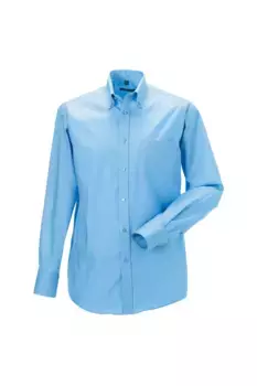 Рубашка Ultimate Non-Iron с длинным рукавом Collection Russell, синий