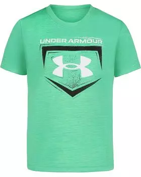 Рубашка Under Armour Kids Rough Plate Logo Short Sleeve Shirt, цвет Matrix Green