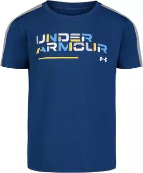 Рубашка Under Armour Retro Wordmark Short Sleeve Shirt, цвет Graphite Blue