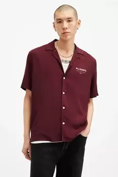 Рубашка UNDERGROUND Allsaints, красный