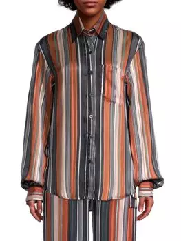 Рубашка Undra Celeste полосатая бойфренда, мультиколор