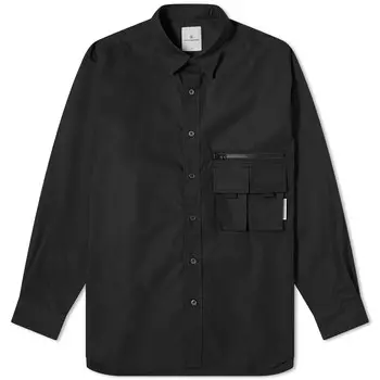 Рубашка Uniform Experiment Weather Field Long Sleeve Shirt, черный