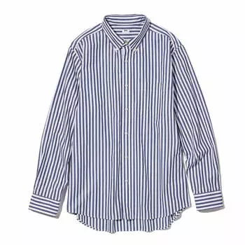 Рубашка Uniqlo Casual Long Sleeve, синий