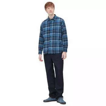 Рубашка Uniqlo Flannel Regular Fit Checked, синий