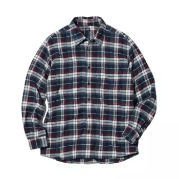 Рубашка Uniqlo Flannel Regular Fit, синий