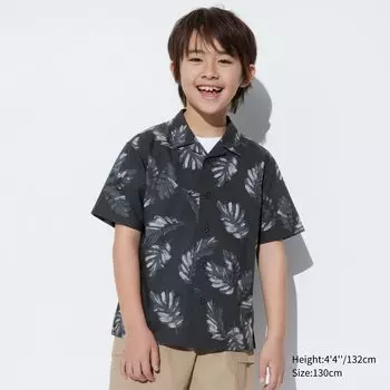 Рубашка Uniqlo, черный