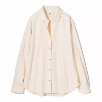 Рубашка Uniqlo Soft Brushed Long Sleeved, белый