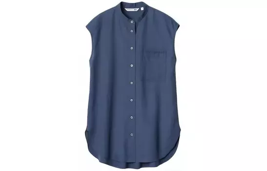 Рубашка Uniqlo x Jw Anderson Co-Branded Series, темно-синий