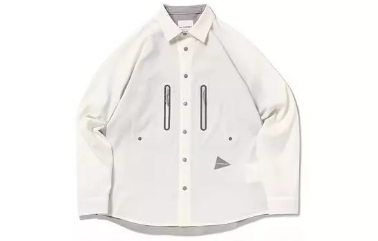 Рубашка унисекс And Wander, синий