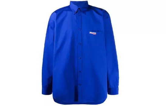 Рубашка унисекс Balenciaga, цвет Blue