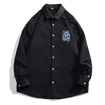 Рубашка унисекс BEAR UNION, серый